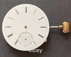 Antique Albert Vuille Pocket Watch Movement High Grade Ticks Chaux De Fonds 45mm