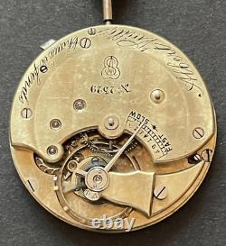 Antique Albert Vuille Pocket Watch Movement High Grade Ticks Chaux De Fonds 45mm