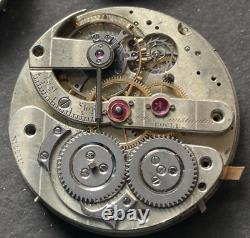 Antique Auguste Constantin Locle Pocket Watch Movement High Grade Parts Aug 44mm