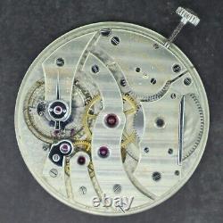 Antique C. H. Meylan 21 Jewel Pocket Watch Movement Thin High Grade Running