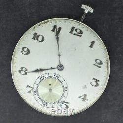 Antique C. H. Meylan 21 Jewel Pocket Watch Movement Thin High Grade Running