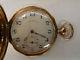 Antique Ca. 1910 Euro 14k Gold Ancre Movement Hunters Case Gent's Pocket Watch