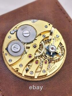 Antique Chronometre Eterna Pocket Watch Movement Working Balance