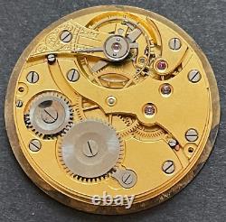 Antique Chronometre Graziosa Pocket Watch Movement Parts High Grade 42.9mm