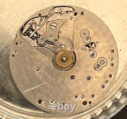 Antique Cresarrow High Grade Pocket Watch Movement Parts/Repair 20.4mm 18j Swiss