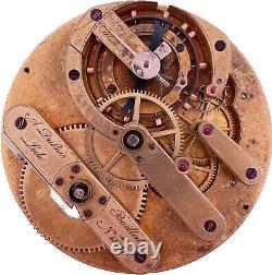 Antique Dubois Baillod Locle Key Wind Pocket Watch Movement High Grade Swiss