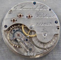 Antique E. Howard & Co, Boston, Series VII, N Size, Movement & Dial Only