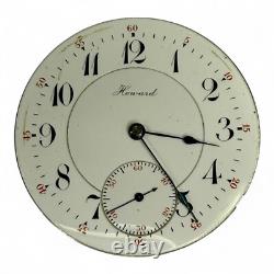 Antique E. Howard Watch Co. 19J Pocket Watch Movement 12s, 1057078, Adjusted