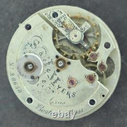 Antique Early Myers by Longines Key Wind Pocket Watch Movement 1st Seriss