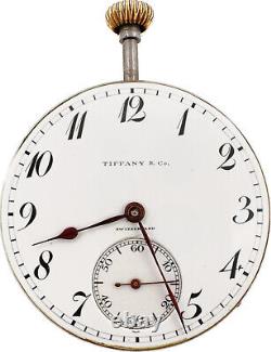 Antique Ed Koehn Tiffany & Co. 18 Jewel Pocket Watch Movement High Grade Runs