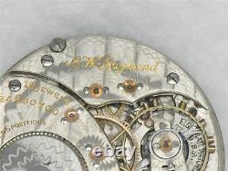 Antique Elgin 19 Jewel 16s Bw Raymond Gr 455 Pocket Watch Movement & Dial