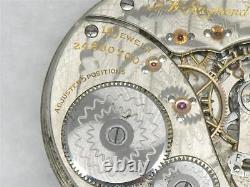 Antique Elgin 19 Jewel 16s Bw Raymond Gr 455 Pocket Watch Movement & Dial