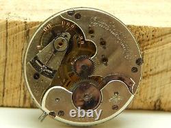 Antique Elgin Convertible Pocket Watch Movement 16s 15j Grade 50 Circa 1884