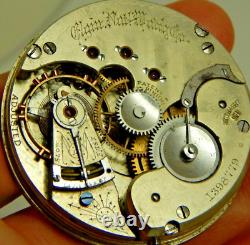 Antique Elgin Convertible Pocket Watch Movement 16s 15j Grade 50 Circa 1884