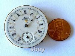 Antique Elgin Pocket Watch Movement 3982809 Grade 94 Class 52 Year 1890 11j