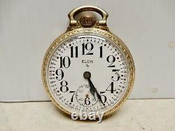 Antique Elgin Railroad Pocket Watch Gold Filled Case 574 Movement