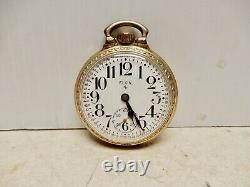 Antique Elgin Railroad Pocket Watch Gold Filled Case 574 Movement