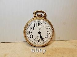 Antique Elgin Railroad Pocket Watch Gold Filled Case 574 Movement