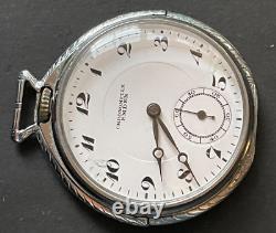 Antique Emden Chronometer Pocket Watch Movement 12s 44.2mm Running Swiss