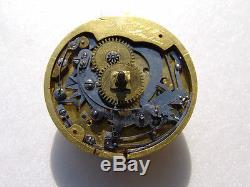 Antique English Mock Pendulum 1/4 Repeater Pocket Watch Movement