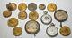 Antique Estate-found Lot Of 14 Pocket Watch Movements For Parts