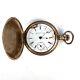 Antique Fortuna Gold Tone Pocket Watch Tw Co Movement Not Running