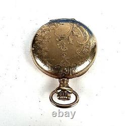 Antique Fortuna Gold Tone Pocket Watch TW Co Movement Not Running