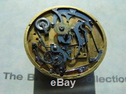 Antique French Verge Repeater Pocket Watch Movement circa 1800