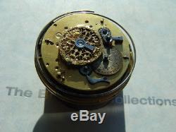 Antique French Verge Repeater Pocket Watch Movement circa 1800