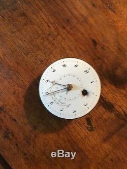 Antique Fusee Calendar Doctors Pocket Watch Movement Francfort