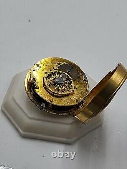 Antique Fusee Rahn GORGEOUS Hamburg N444 Pocket Watch Movement w Dial