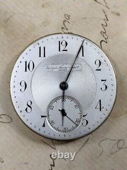 Antique Georges Favre Jacot Locle Zenith pocket watch Movement 40mm