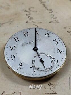 Antique Georges Favre Jacot Locle Zenith pocket watch Movement 40mm