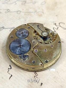 Antique Georges Favre Jacot Locle Zenith pocket watch Movement 40mm