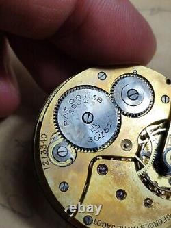 Antique Georges Favre Jacot Locle Zenith pocket watch Movement 40mm