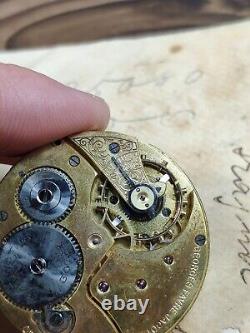 Antique Georges Favre Jacot Locle Zenith pocket watch Movement 40mm