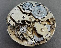 Antique HAHN LANDERON Minute Repeater Movement for Parts/Restore