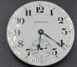 Antique Hamilton 16s Pocket Watch Movement Size 16 For Repairs