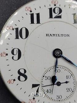 Antique Hamilton 16s Pocket Watch Movement Size 16 For Repairs