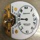 Antique Hebdomas 8 Day Pocket Watch Movement And Porcelain Dial #1 Not Working