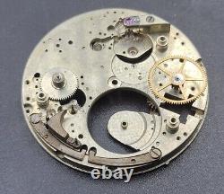 Antique High Grade Minute Repeater Pocket Watch Movement Plate Parts