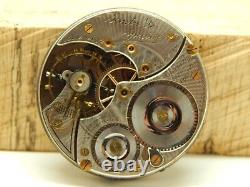 Antique Illinois Pocket Watch Movement 16S 21 J Grade 806 Circa 1922 RR Grade