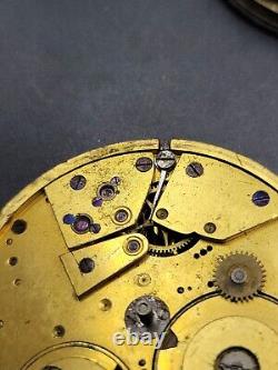 Antique Independent Seconds Lepine Style Chronograph Pocket Watch Movement 44mm