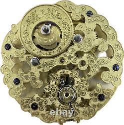 Antique Jacot Ships Chronometer Dual Time Chinese Duplex Pocket Watch Movement