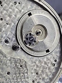 Antique James Dubois Locle Pocket Watch Movement Running 41.5mm