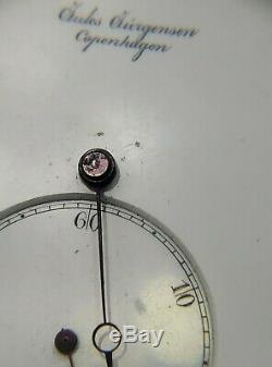 Antique Jules Jurgensen 46mm Pocket Watch Movement High Grade Running For Repair