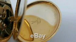 Antique Jules Jurgensen Pocket Watch Movement In Gold Filled Open Face Case