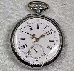 Antique LE COULTRE Pocket Watch From 1890 High Grade Movement & Wolf Tooth Weels