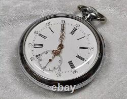 Antique LE COULTRE Pocket Watch From 1890 High Grade Movement & Wolf Tooth Weels