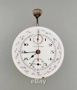 Antique La Future 2 Register Chronograph Pocket Watch Movement